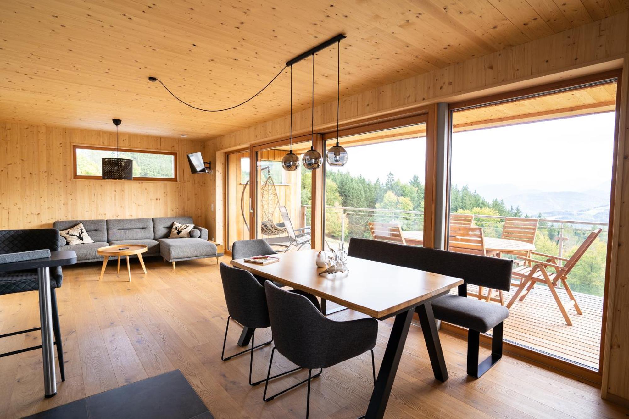 Apartamento Holzhaus "Zum Schwarz'N" Aurach am Hongar Exterior foto
